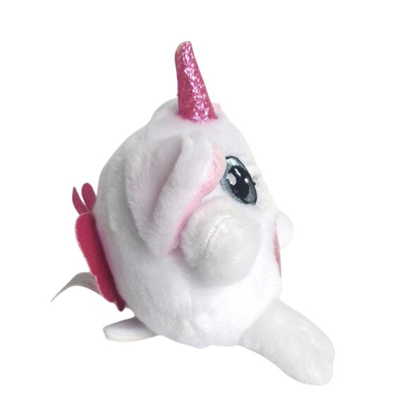 Rainbocorns Puppycorn Plush White Pink Unicorn Glitter Accents & Wings CHIHUAHUA - Picture 5 of 6